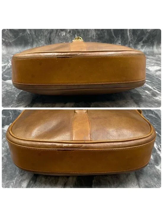 Gucci Shoulder Bag Brown Leather Horsebit - Picture 6 of 10